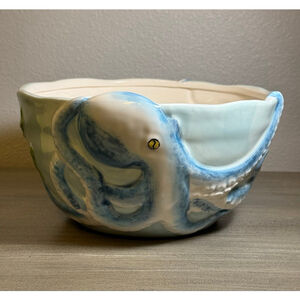 Pier 1 Sea Life 9x5 Serving Bowl Ocean Retired Rare Collectible